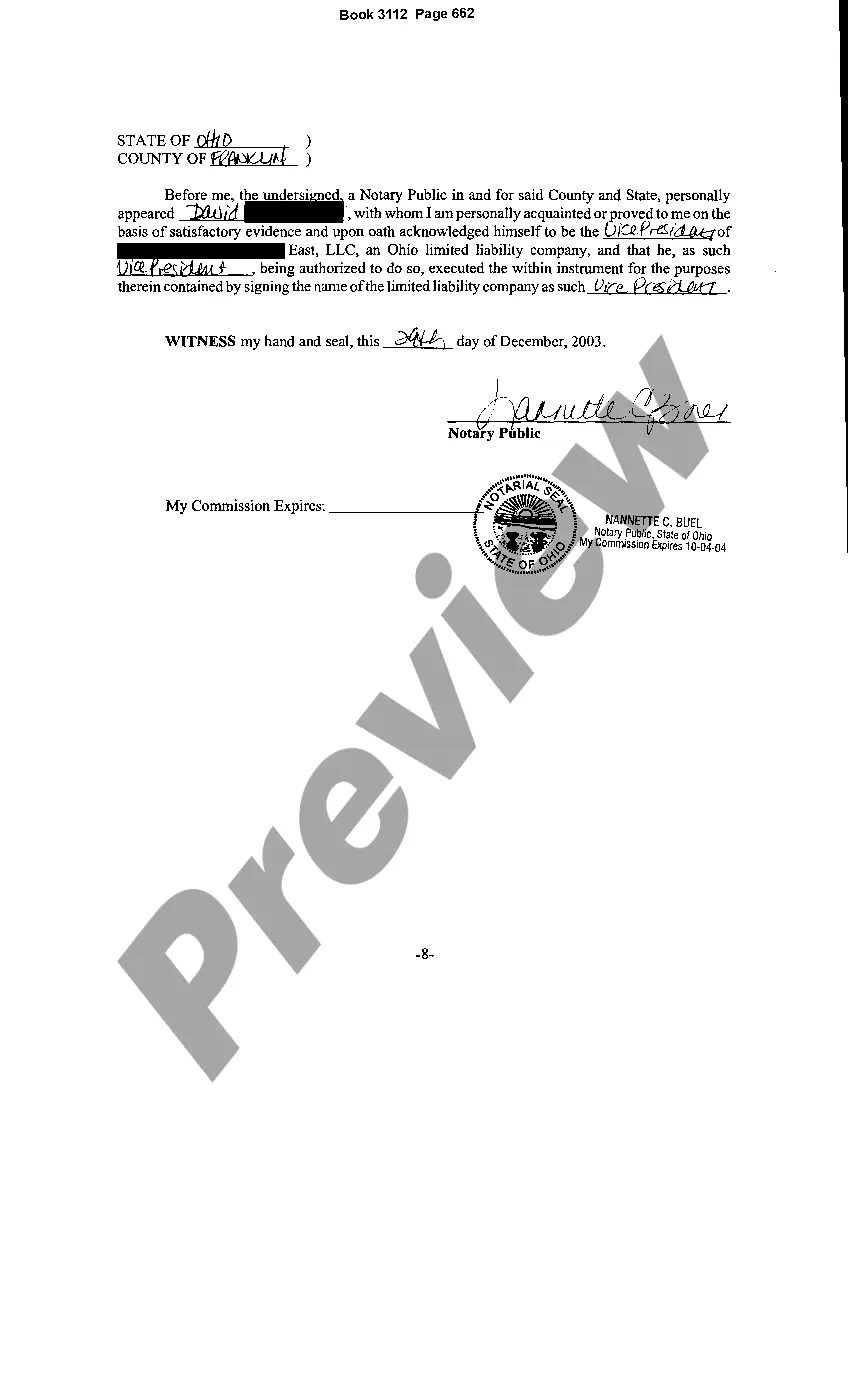 Preview Memorandum of Reserved Rights in Real Property