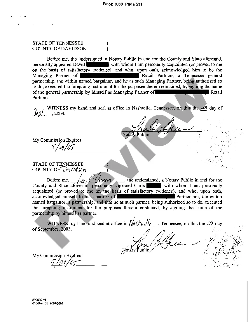 Preview Statement of Partnership And Authority to Transfer Property Interests