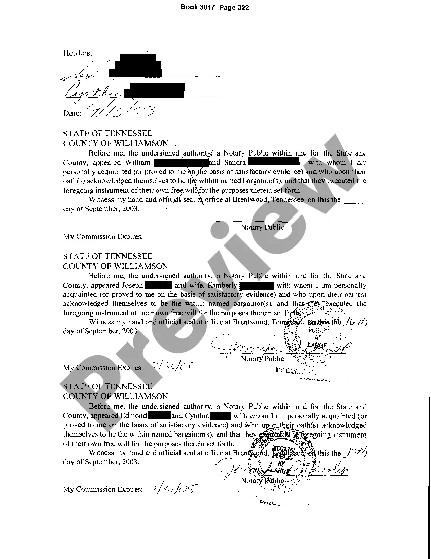 Preview Acknowledgment regarding Sale of Property