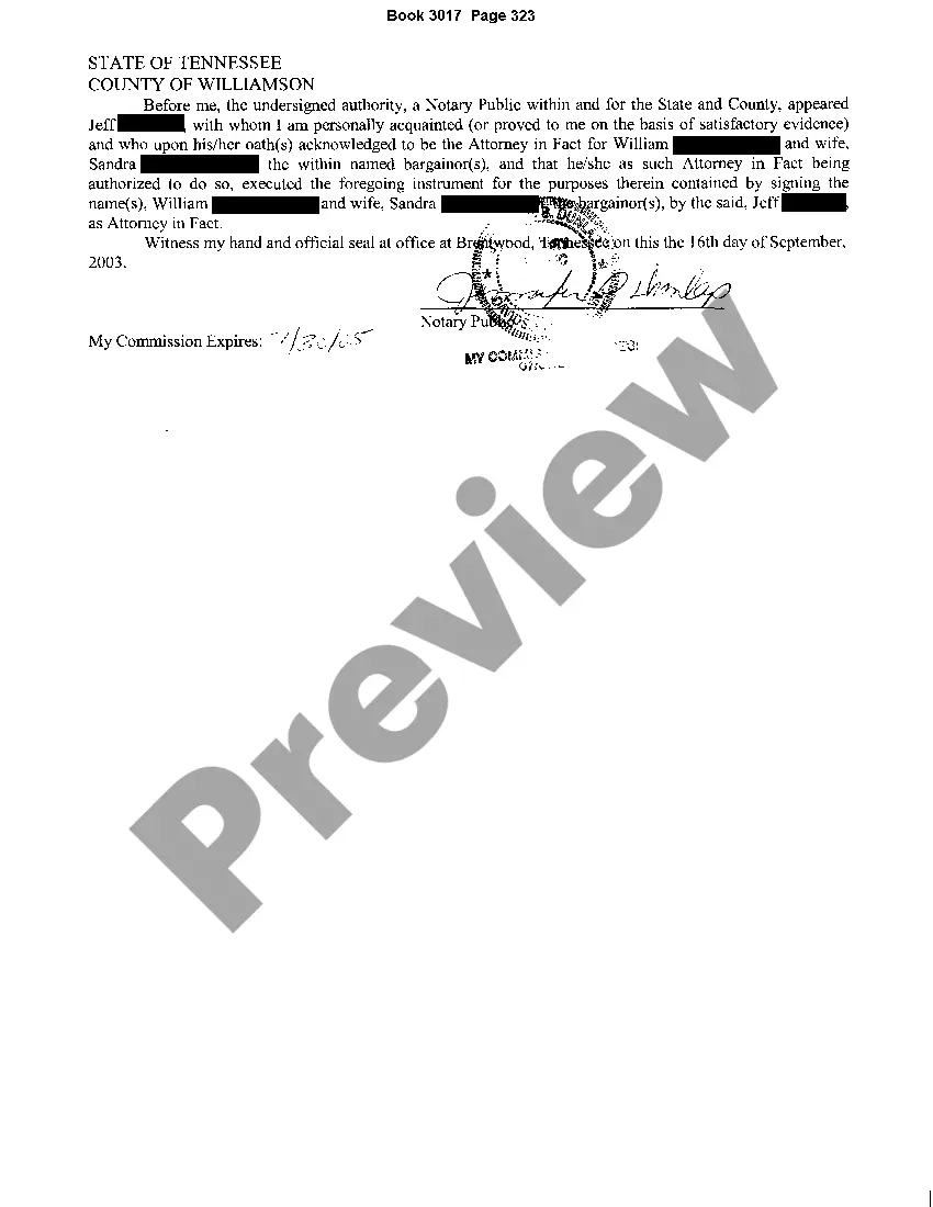 Preview Acknowledgment regarding Sale of Property