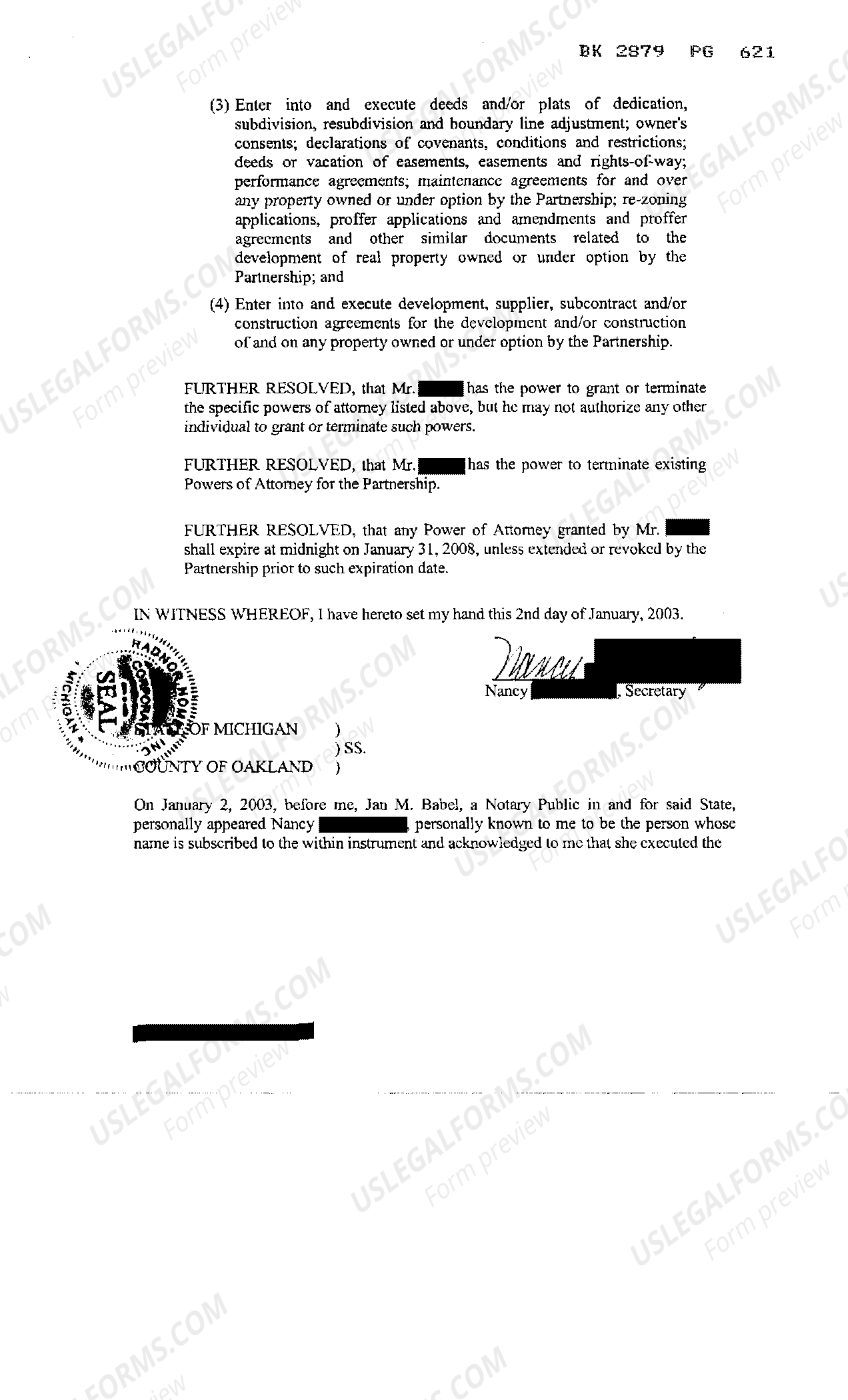 Chattanooga Tennessee Board of Directors Resolution to Give Authority