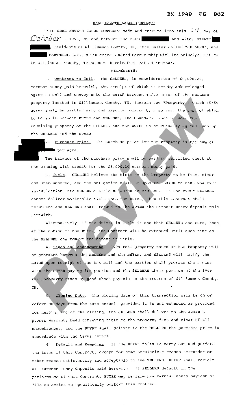 Get First Right of Refusal Preview First Right of Refusal