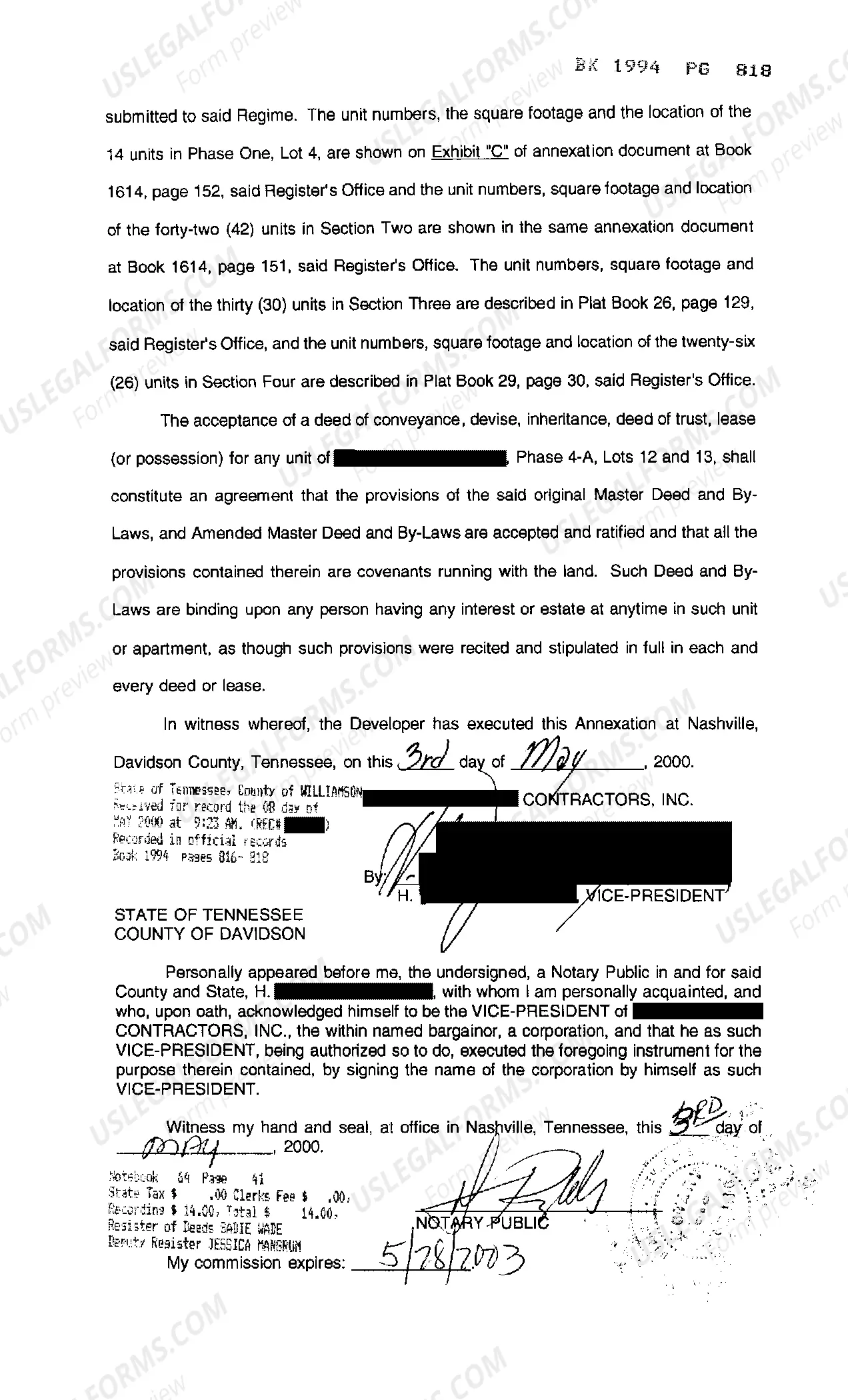 Preview Annexation of Additional Land to Real Estate Development