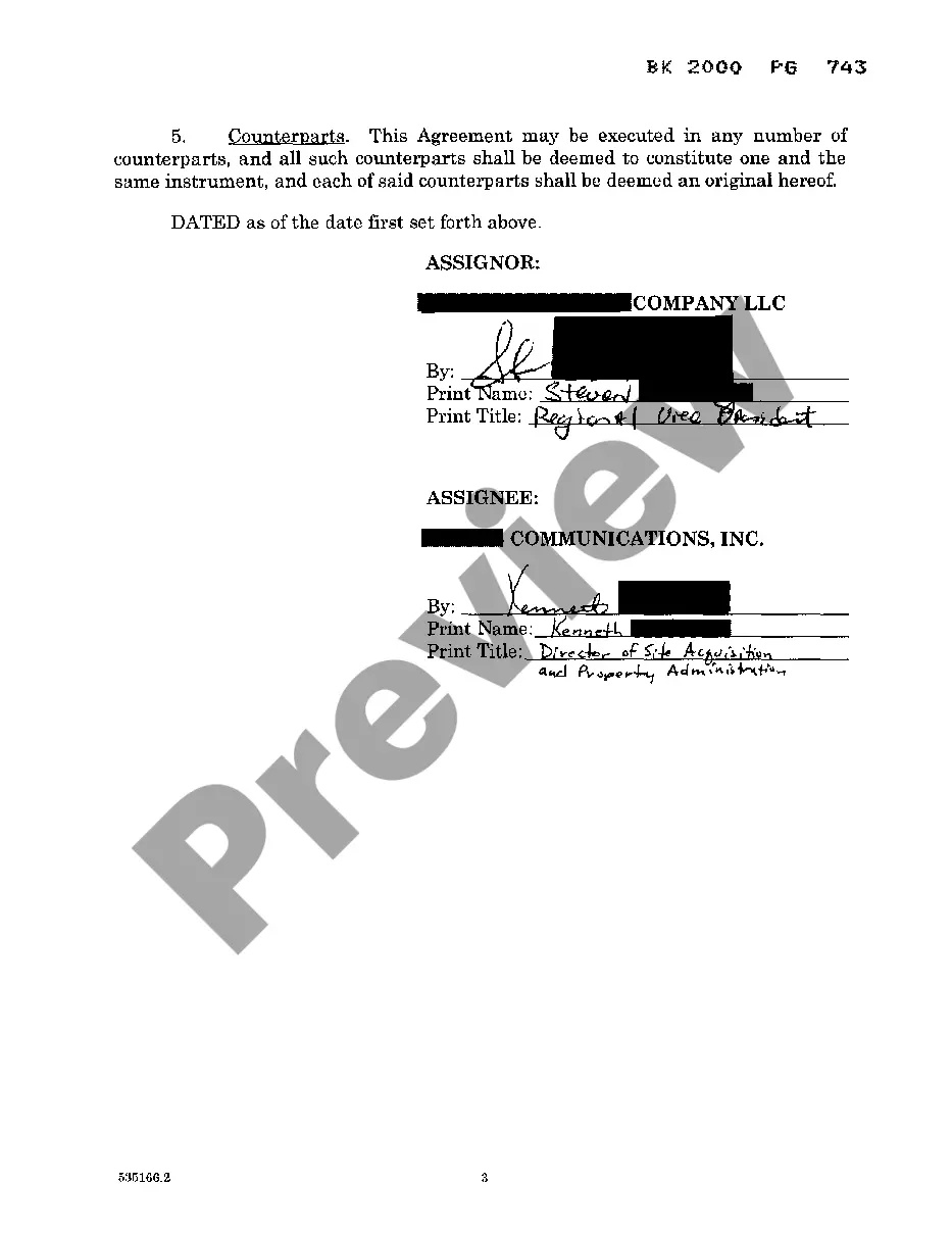 Preview Partial Assignment of Easement Rights and Cost Sharing Agreement