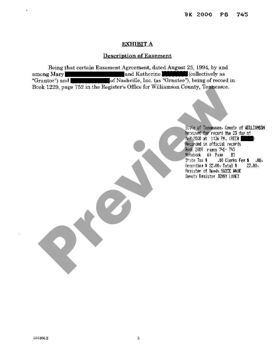 Preview Partial Assignment of Easement Rights and Cost Sharing Agreement