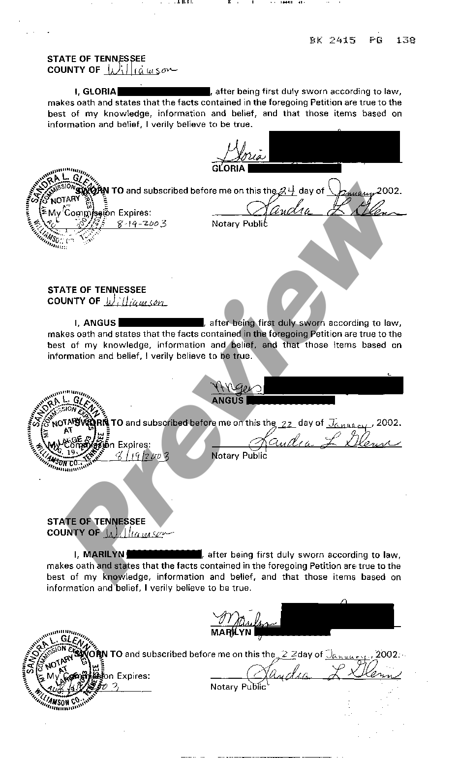 Muniment Of Title Form Tennessee For Rent | US Legal Forms