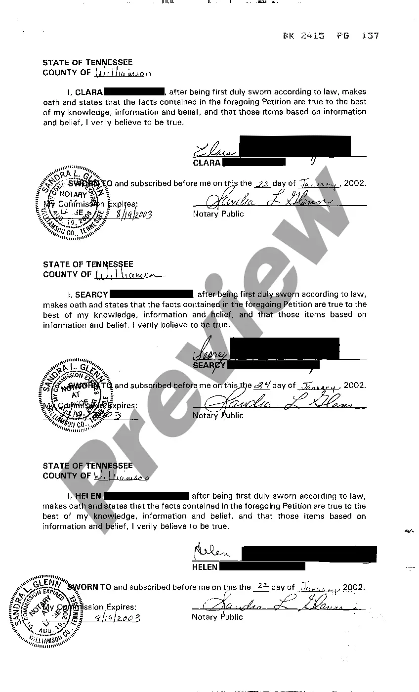 Preview Petition to Admit Last Will and Testament for limited purpose of establishing Muniment of Title