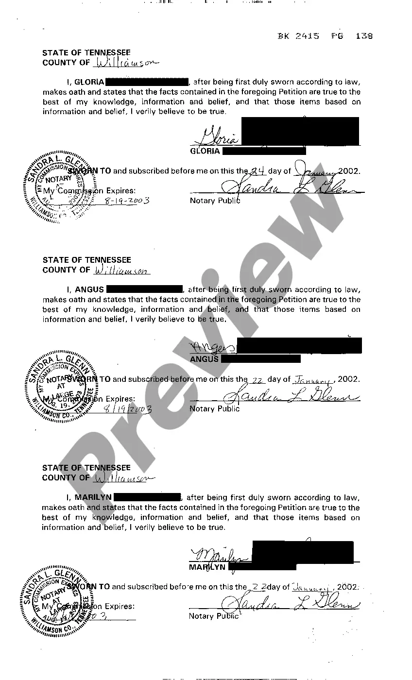 Preview Petition to Admit Last Will and Testament for limited purpose of establishing Muniment of Title