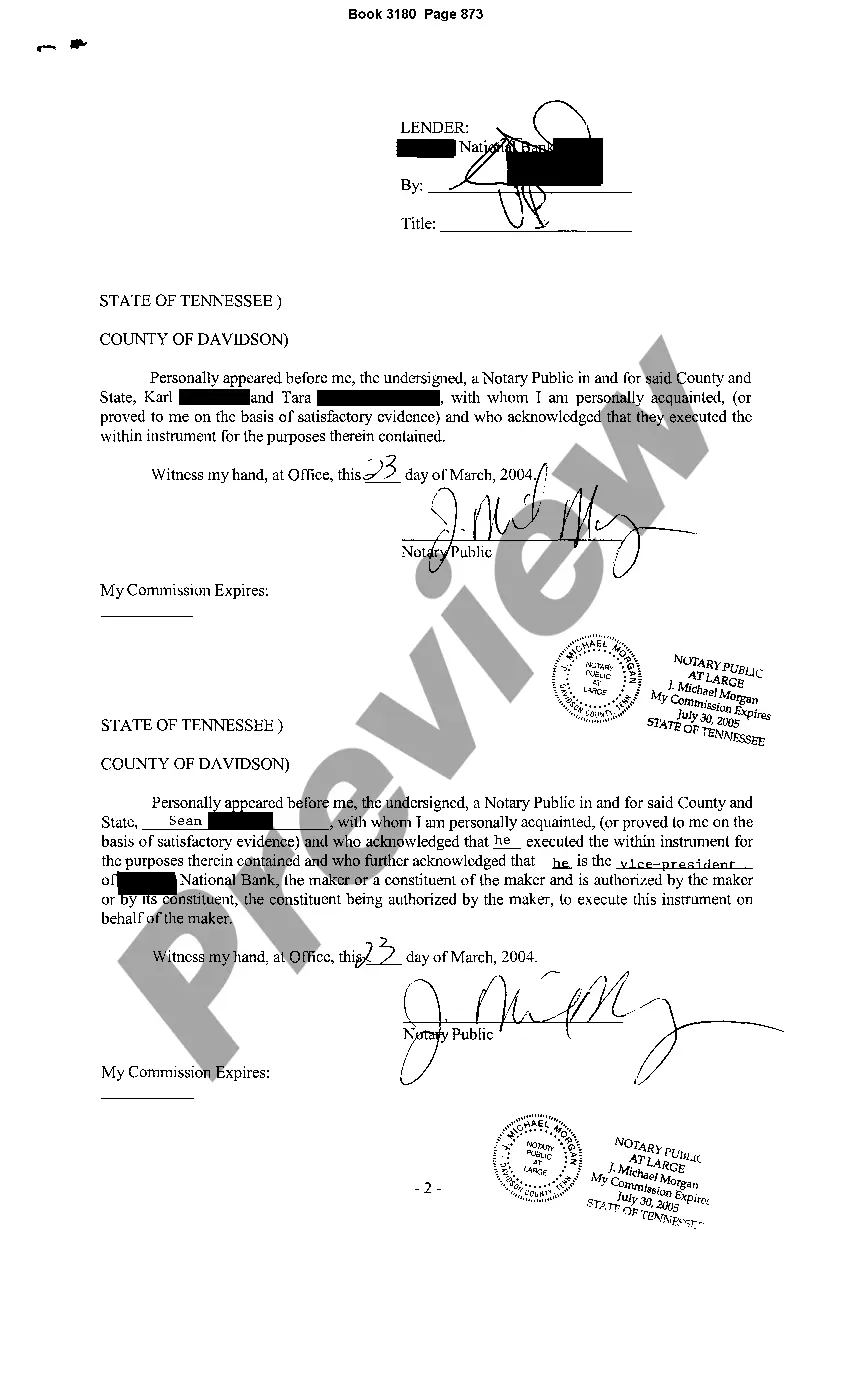 Preview Change or Modification to Deed of Trust to Increase Principal Balance