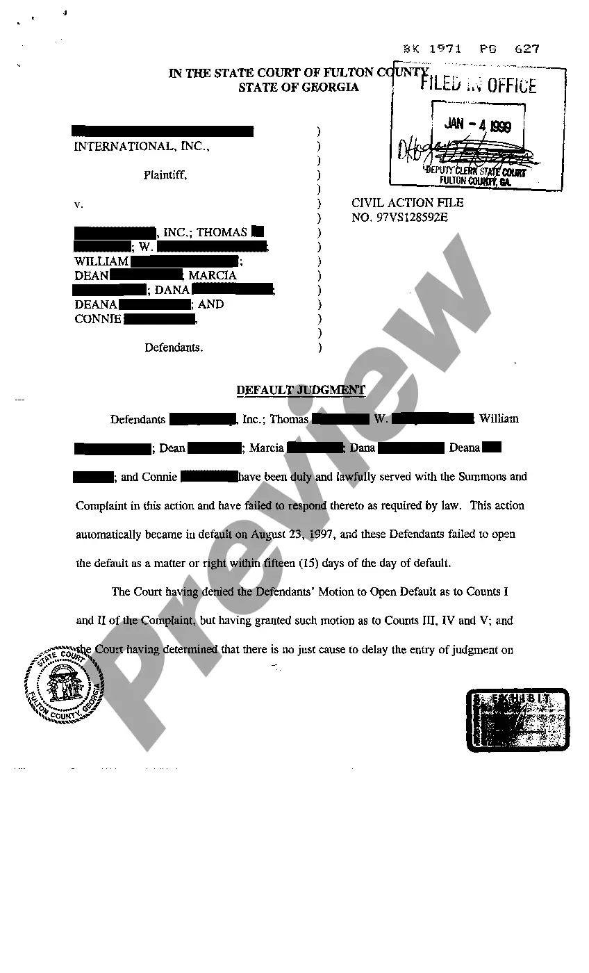 Preview Notice of Foreign Judgment