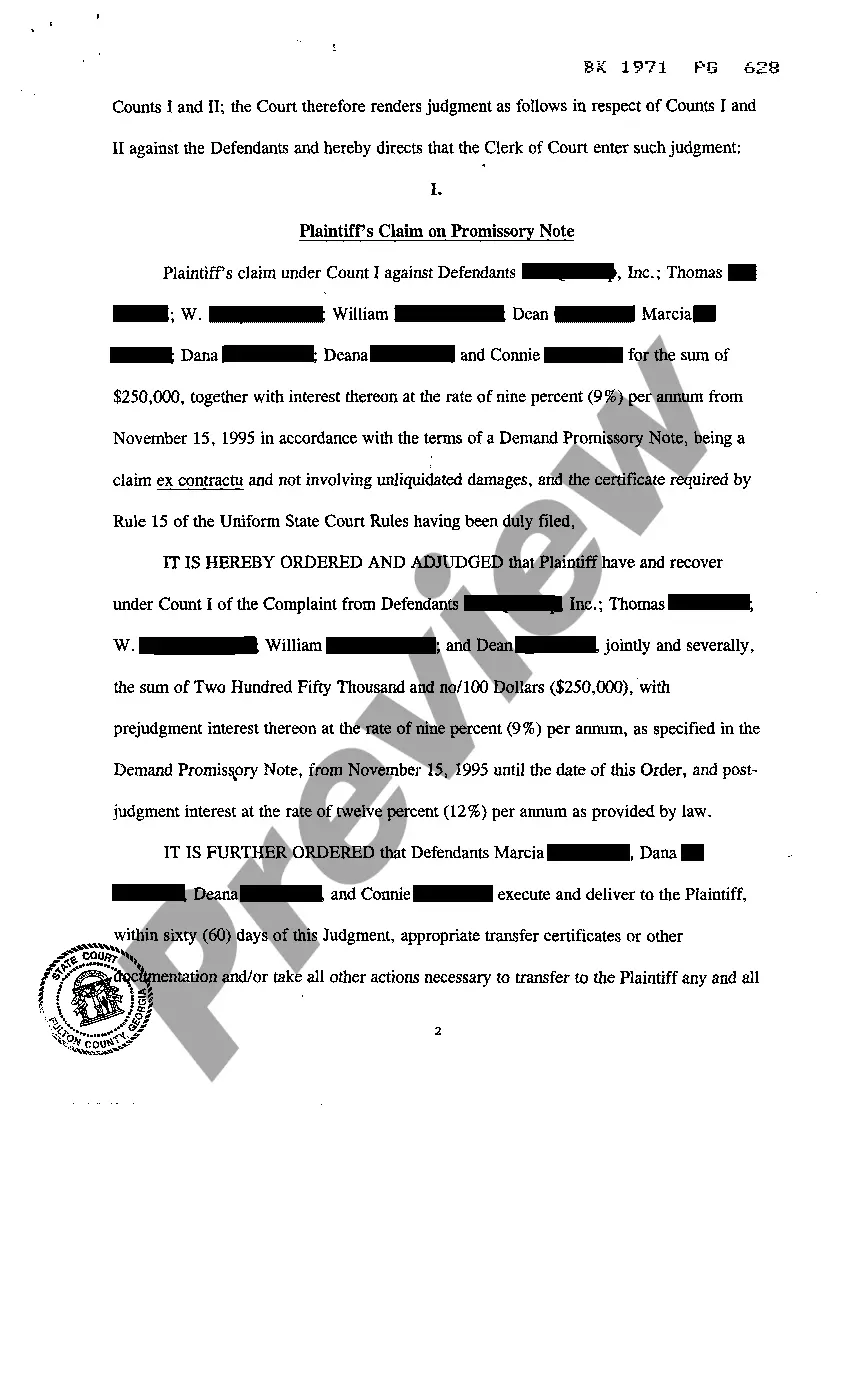 Preview Notice of Foreign Judgment