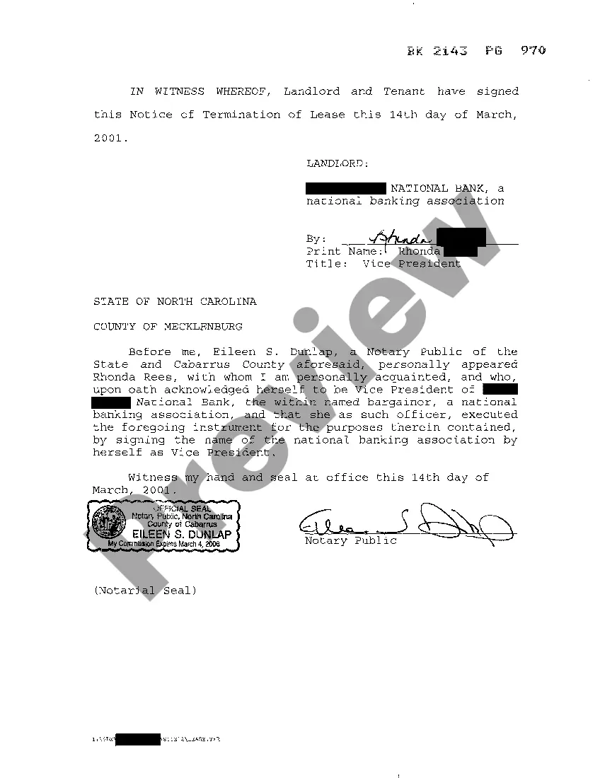 Preview Notice of Termination of Lease