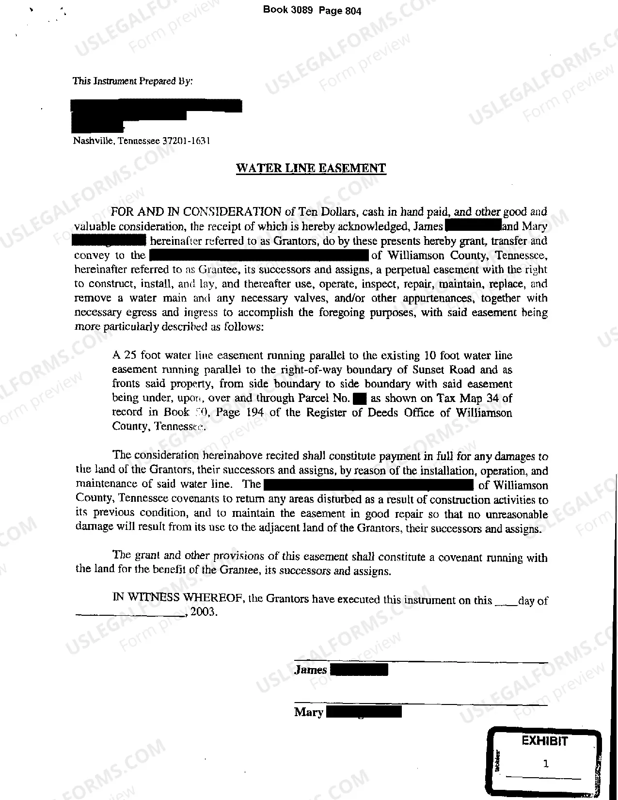 Preview Order of Possession of Water Easement following Condemnation