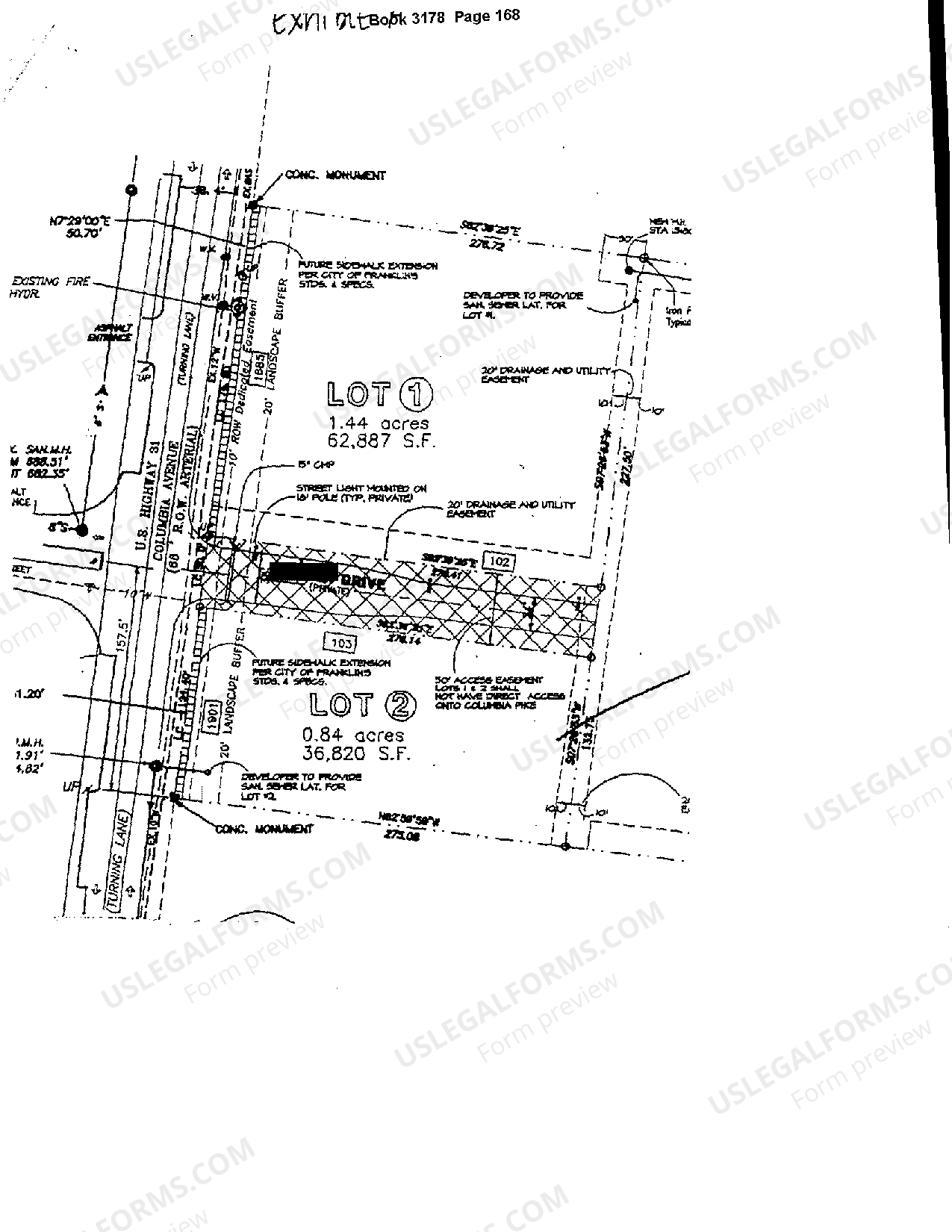 Tennessee Easement Law Egress Ingress Form | US Legal Forms