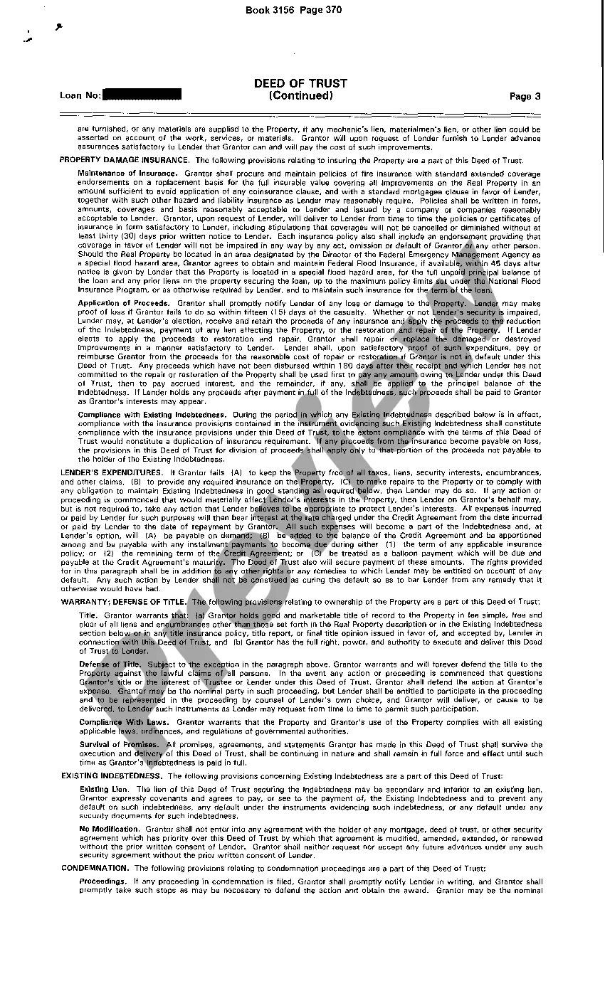 Get Deed of Trust Open End Mortgage Preview Deed of Trust Open End Mortgage