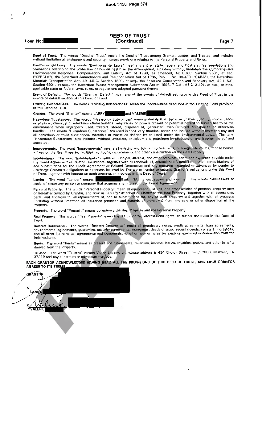 Get Deed of Trust Open End Mortgage Preview Deed of Trust Open End Mortgage