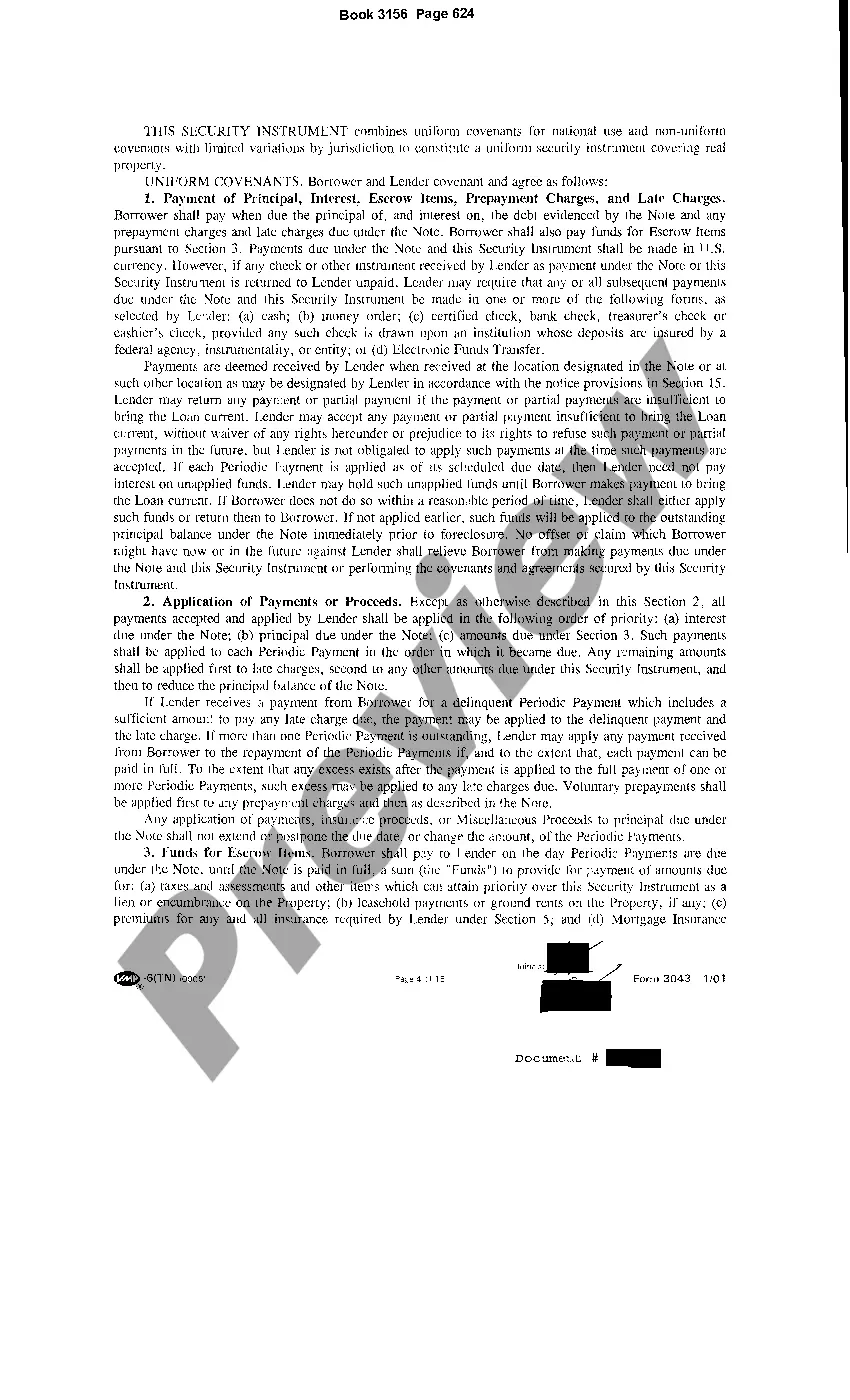 Preview Sample Deed of Trust