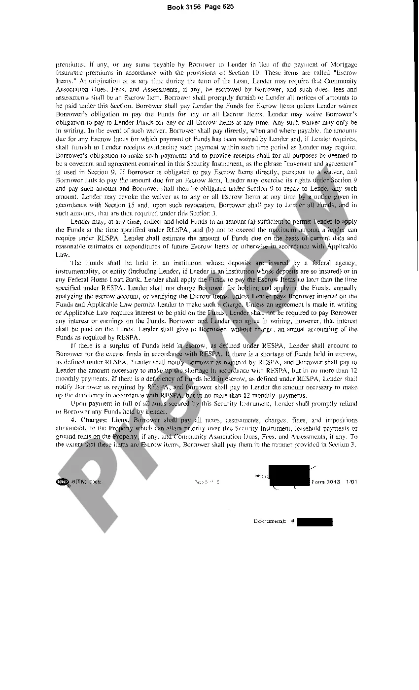 Preview Sample Deed of Trust