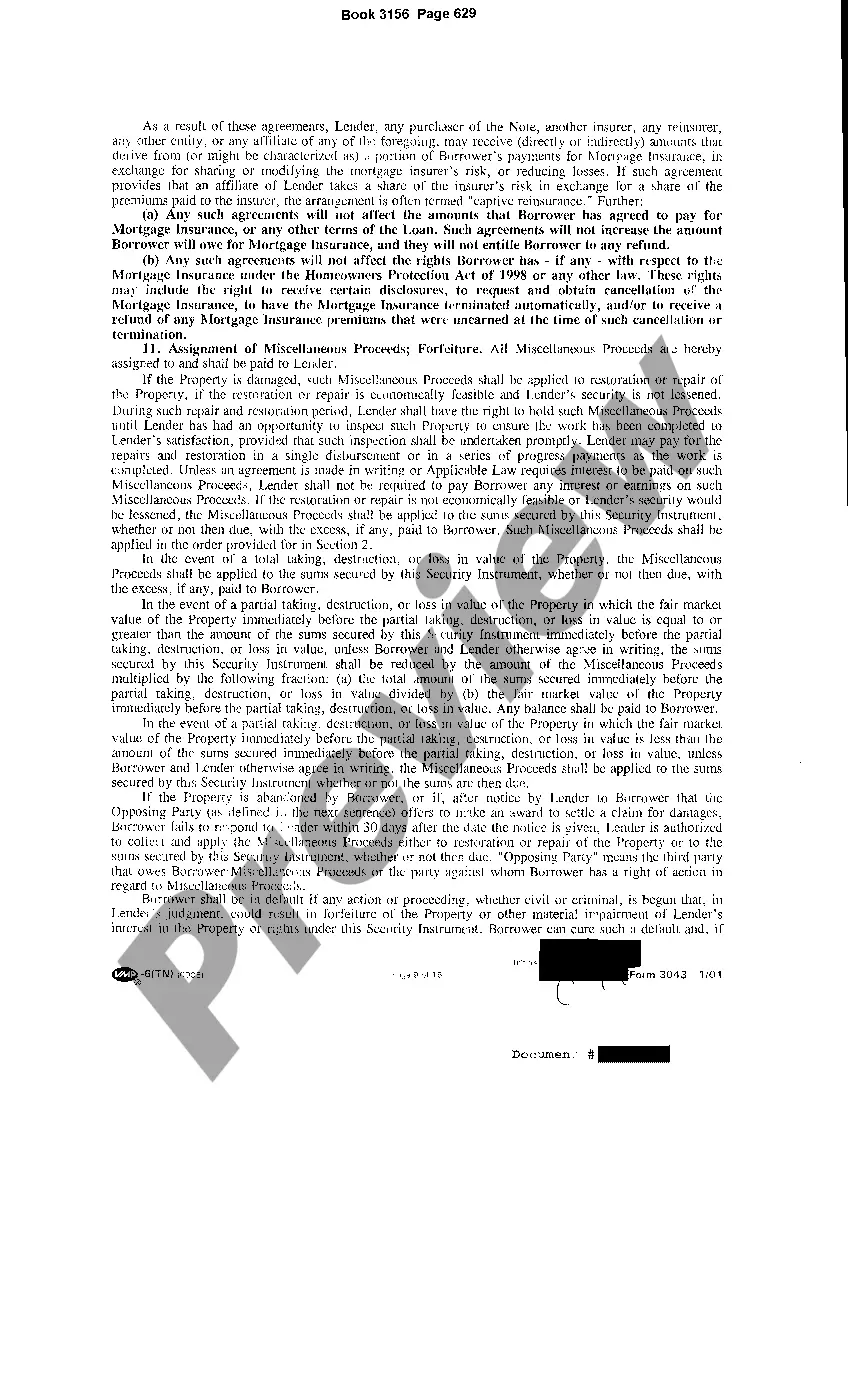 Preview Sample Deed of Trust