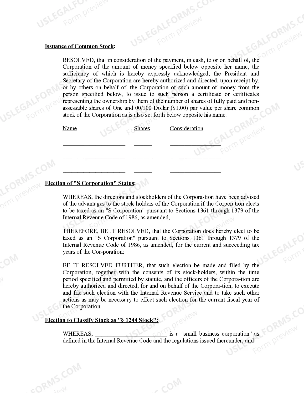 Preview Minutes for Organizational Meeting