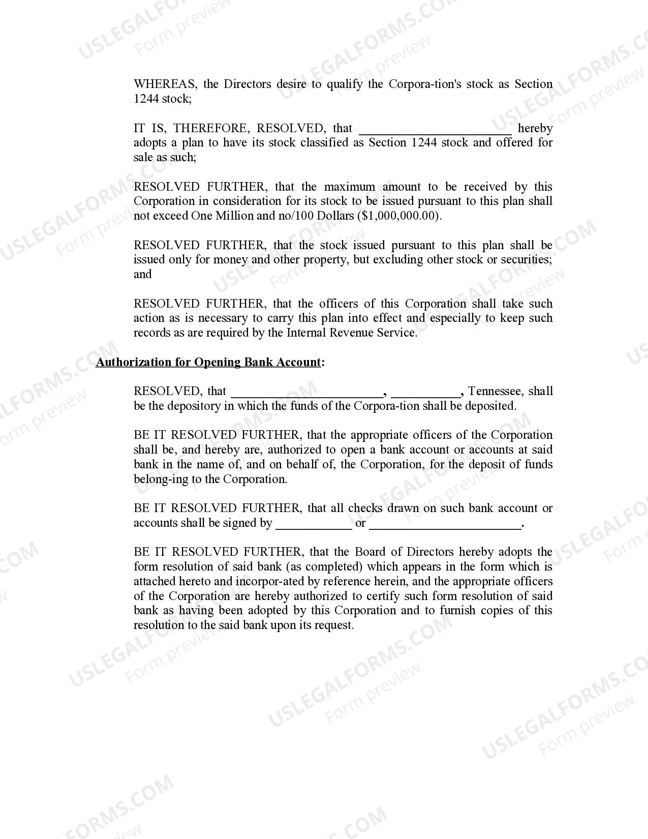 Preview Minutes for Organizational Meeting