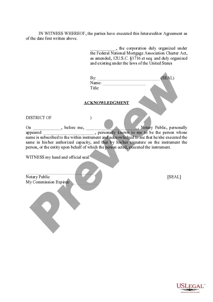 Get Intercreditor Agreement Preview Intercreditor Agreement