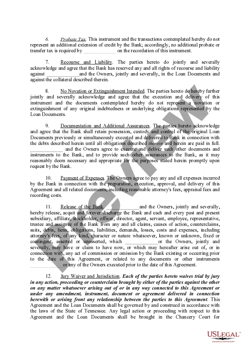 Preview Assumption Agreement