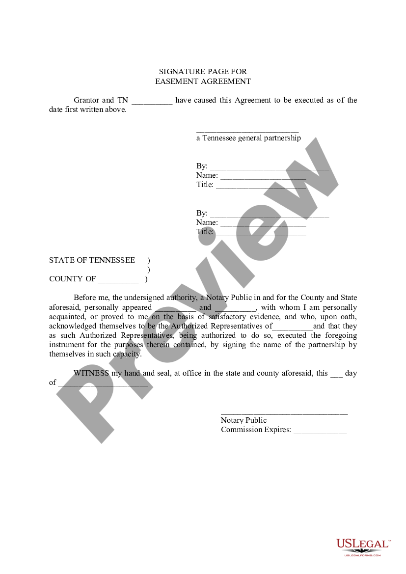 Abbreviation For Temporary Construction Easement US Legal Forms