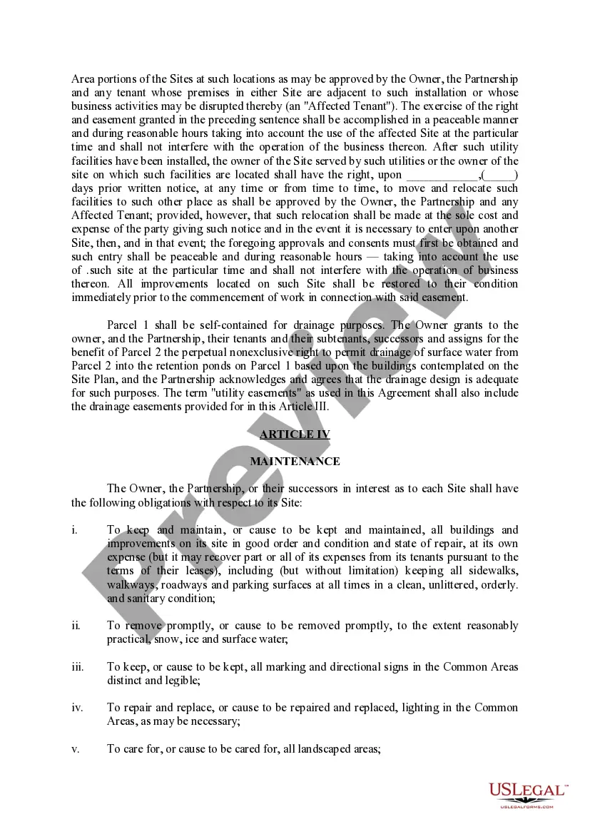 Preview Second Amended and Restated Reciprocal Easement Agreement