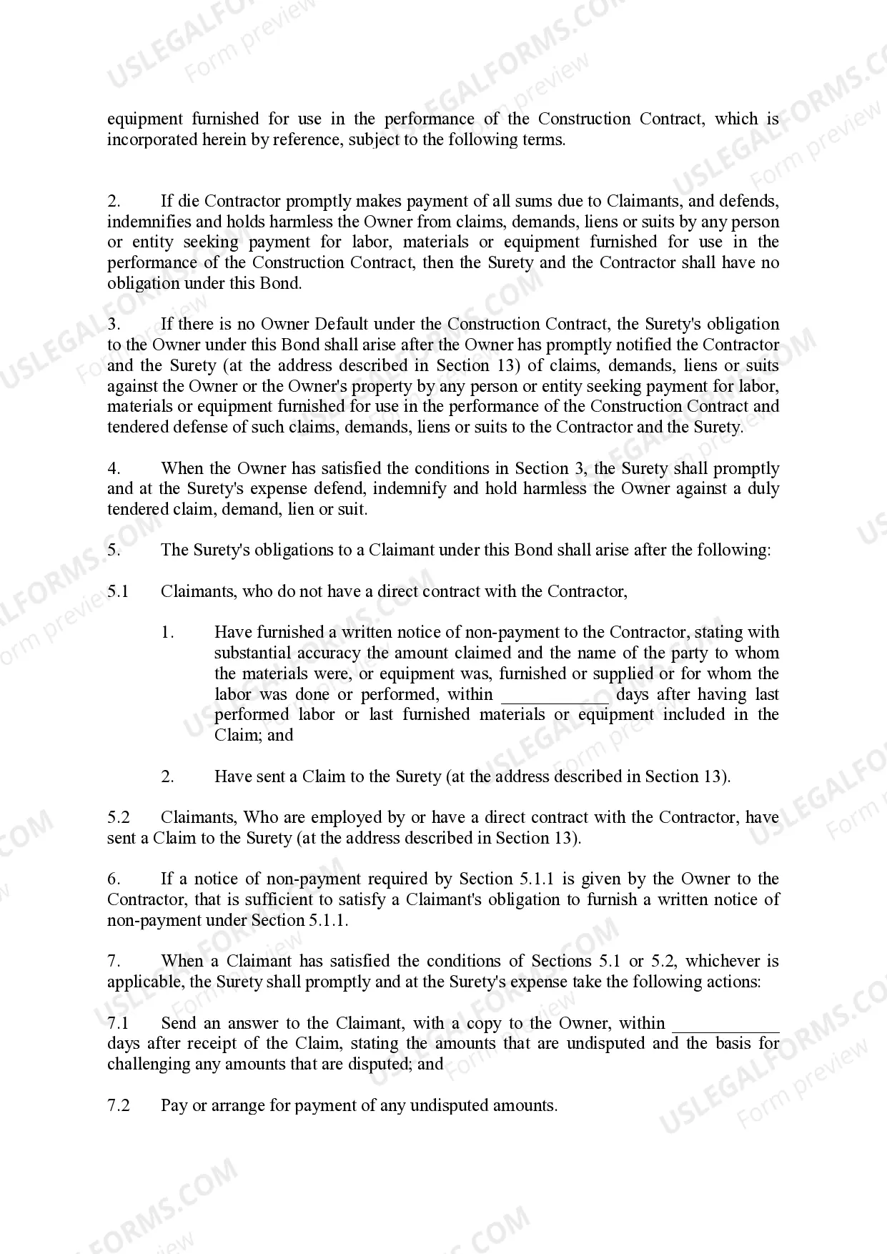 Preview Payment Bond