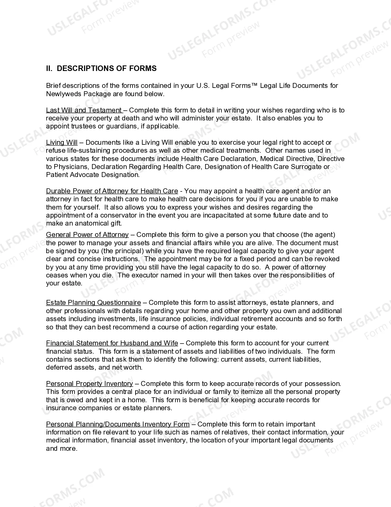 Preview Tennessee Essential Legal Life Documents for Newlyweds