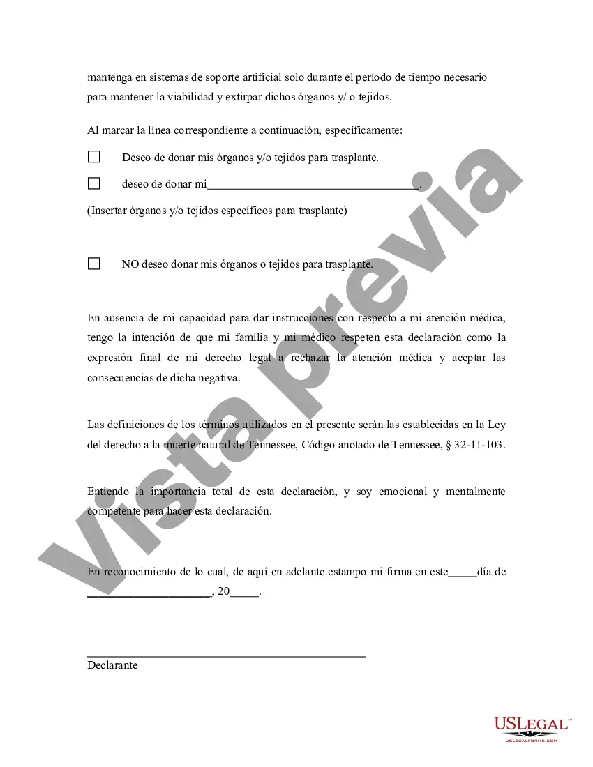 Preview Testamento vital estatutario
