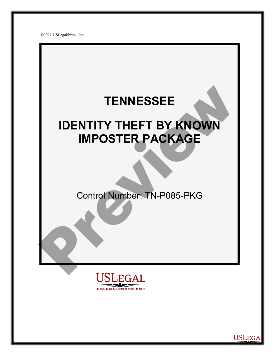 page 0 Identity Theft by Known Imposter Package preview