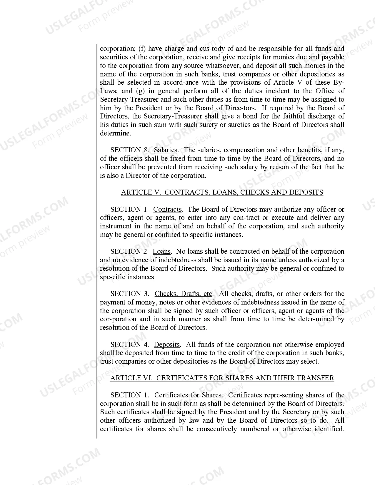 Preview Sample Bylaws for a Tennessee Professional Corporation