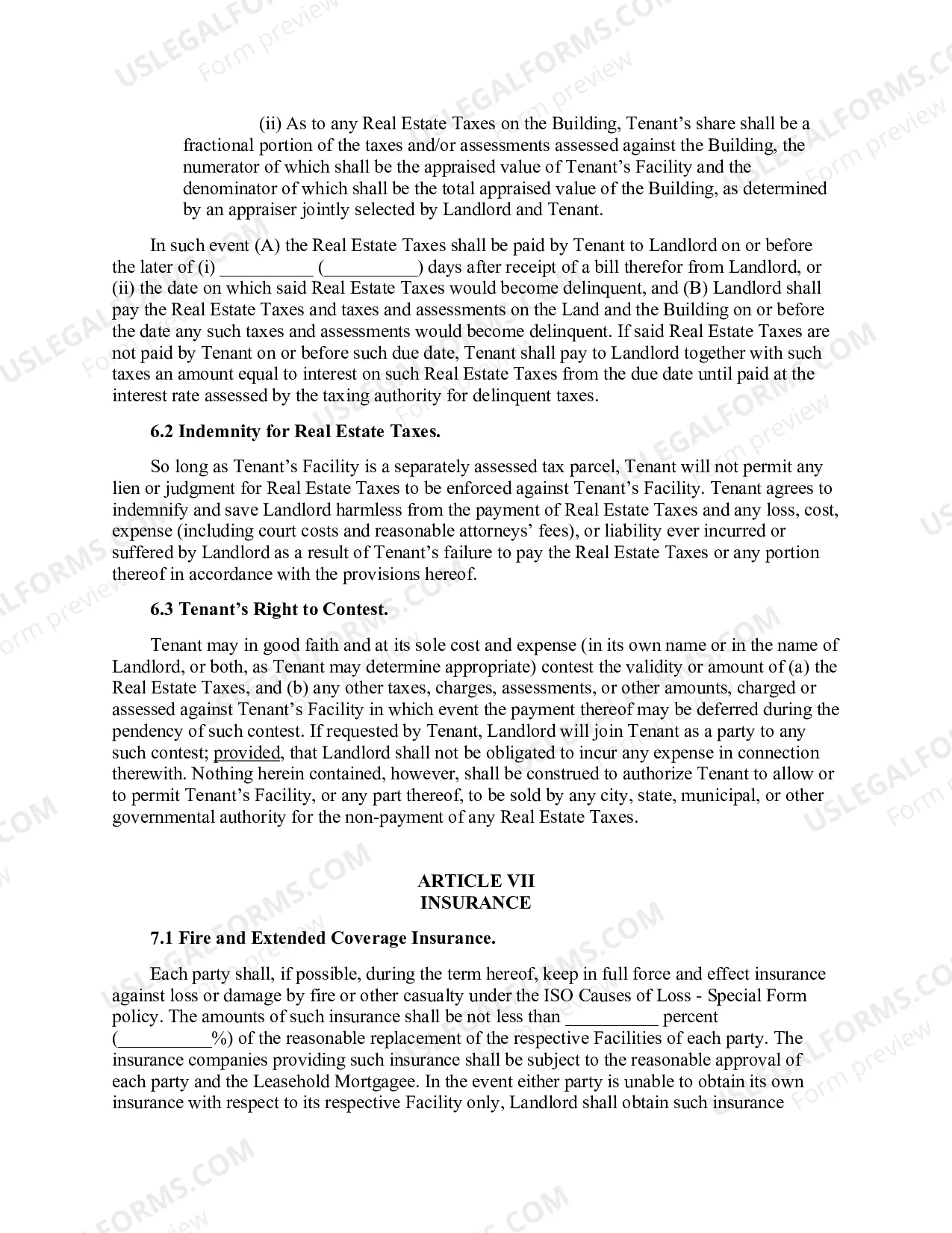 Preview Air Rights Lease Agreement
