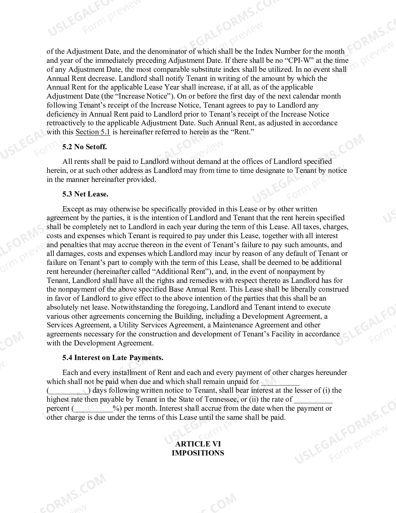 Preview Air Rights Lease Agreement