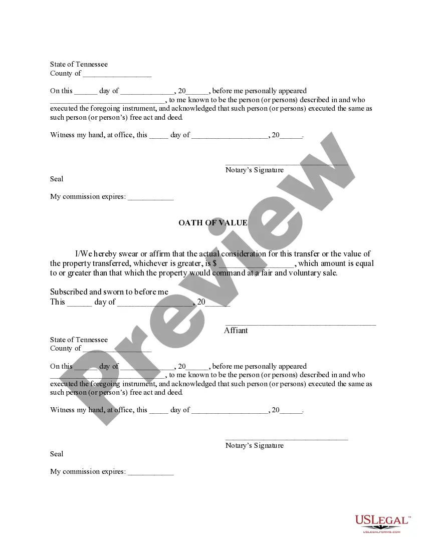 Preview Warranty Deed for Husband and Wife Converting Property from Tenants in Common to Joint Tenancy