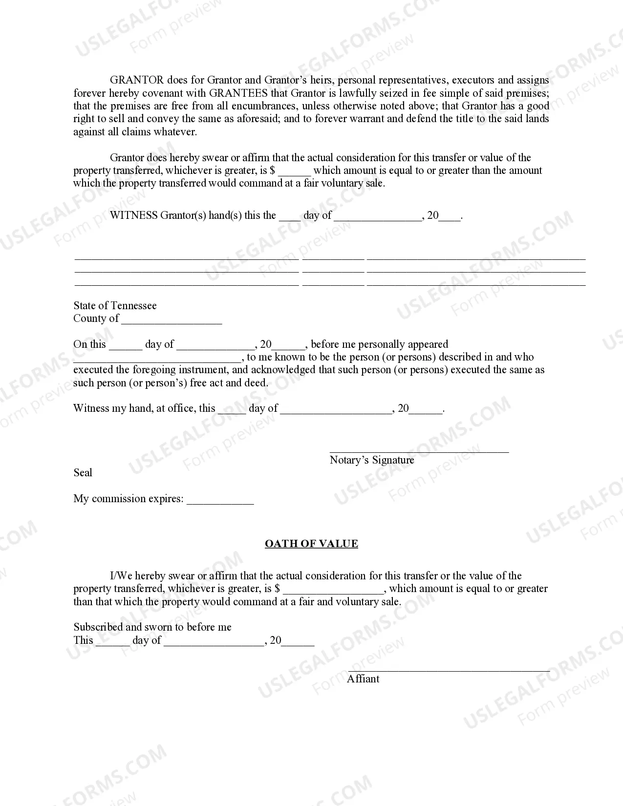 Preview Warranty Deed for Parents to Child with Reservation of Life Estate