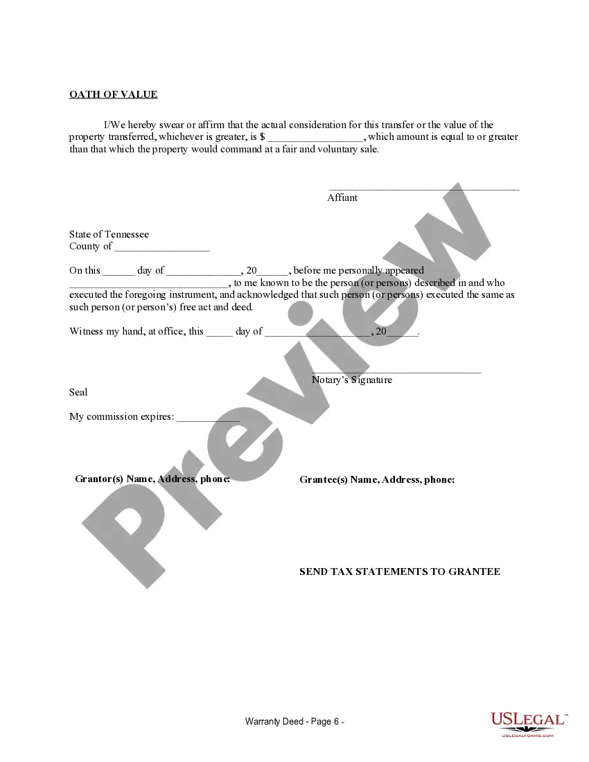 Get Warranty Deed for Separate Property of One Spouse to Both Spouses as Joint Tenants Preview Warranty Deed for Separate Property of One Spouse to Both Spouses as Joint Tenants