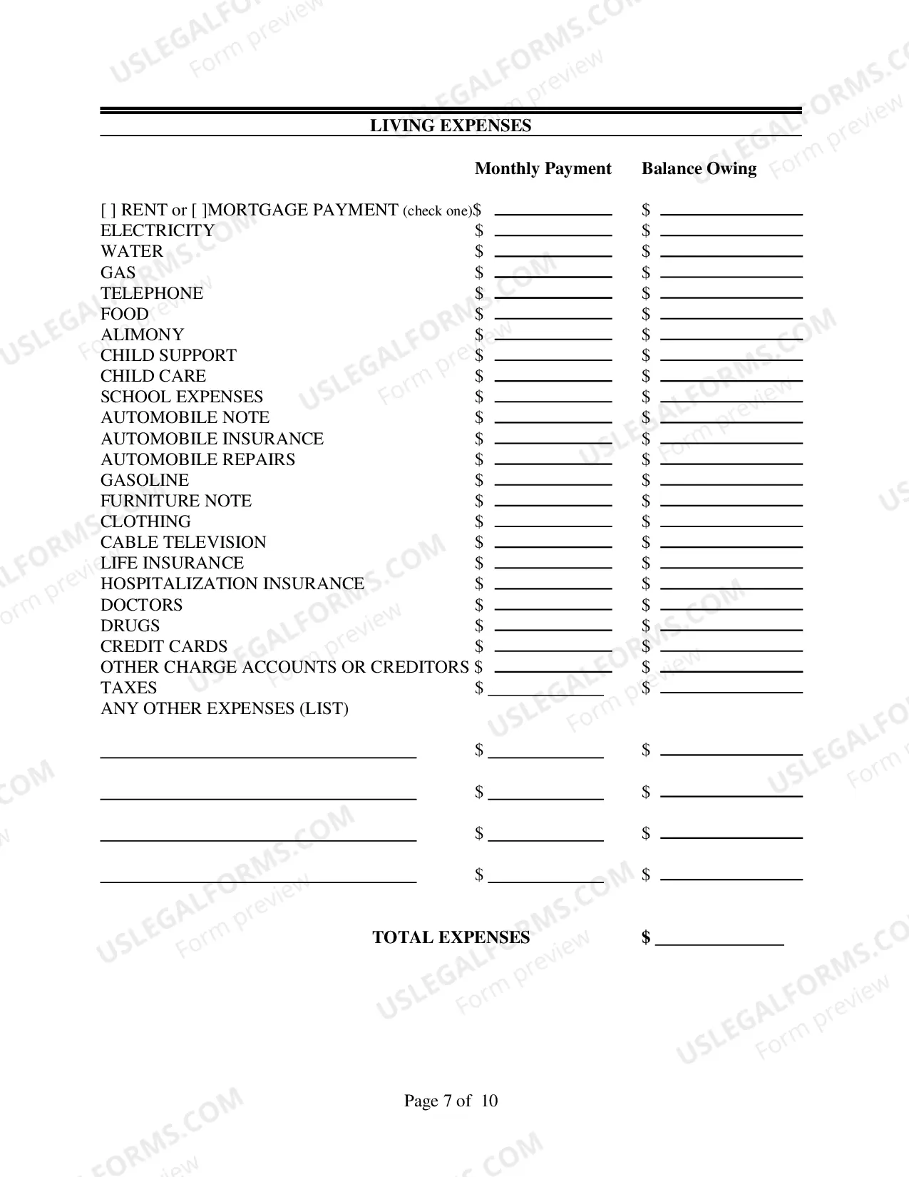 Preview Application to Proceed in Forma Pauperis (non-prisoner cases)