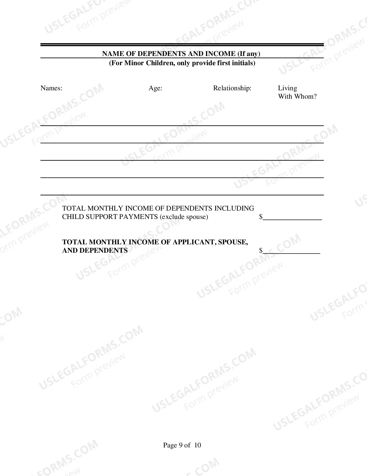 Preview Application to Proceed in Forma Pauperis (non-prisoner cases)