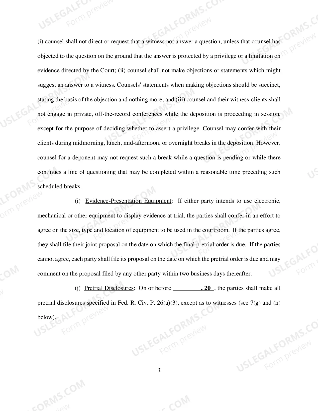 Preview Scheduling Order (Civil) - Judge Guyton
