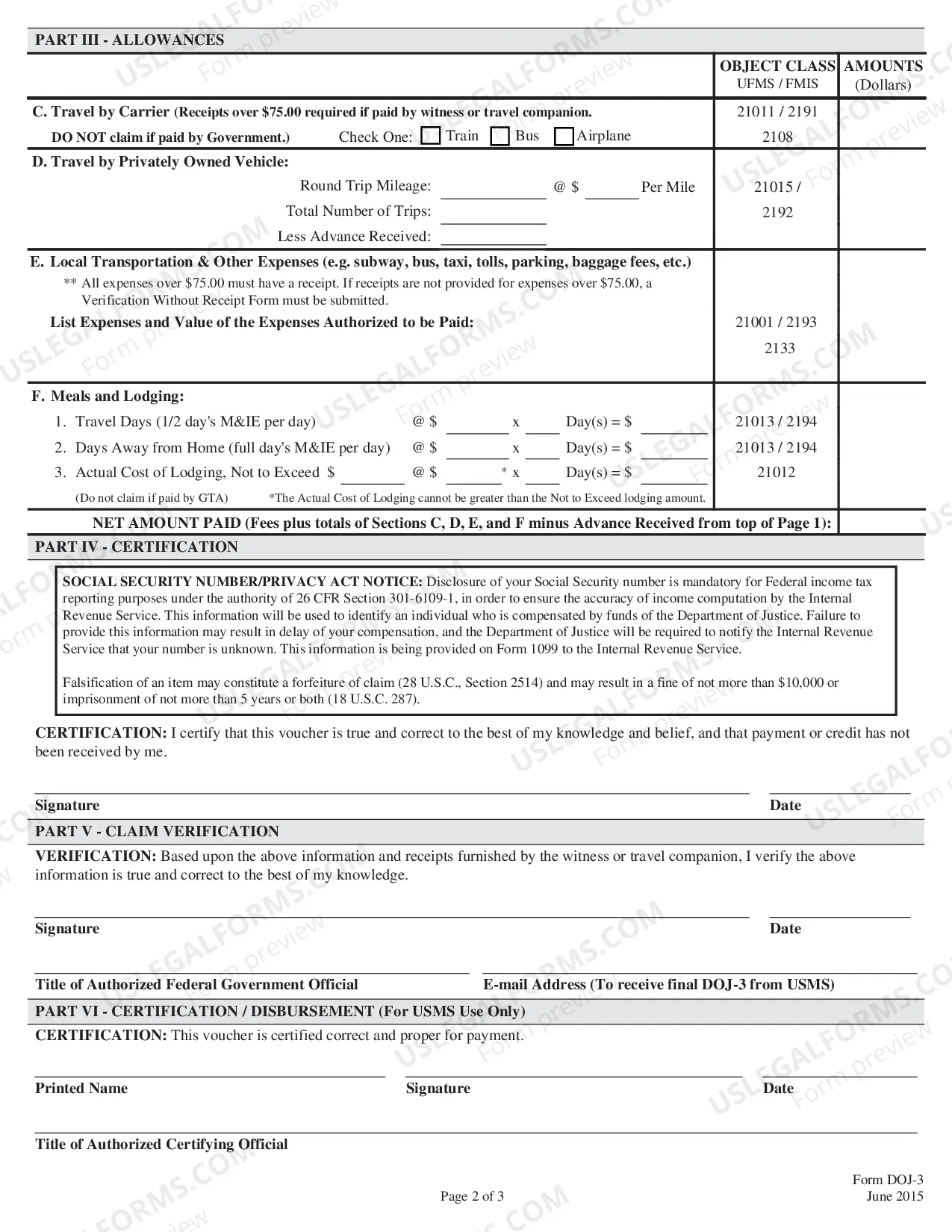 Preview Fact Witness Voucher