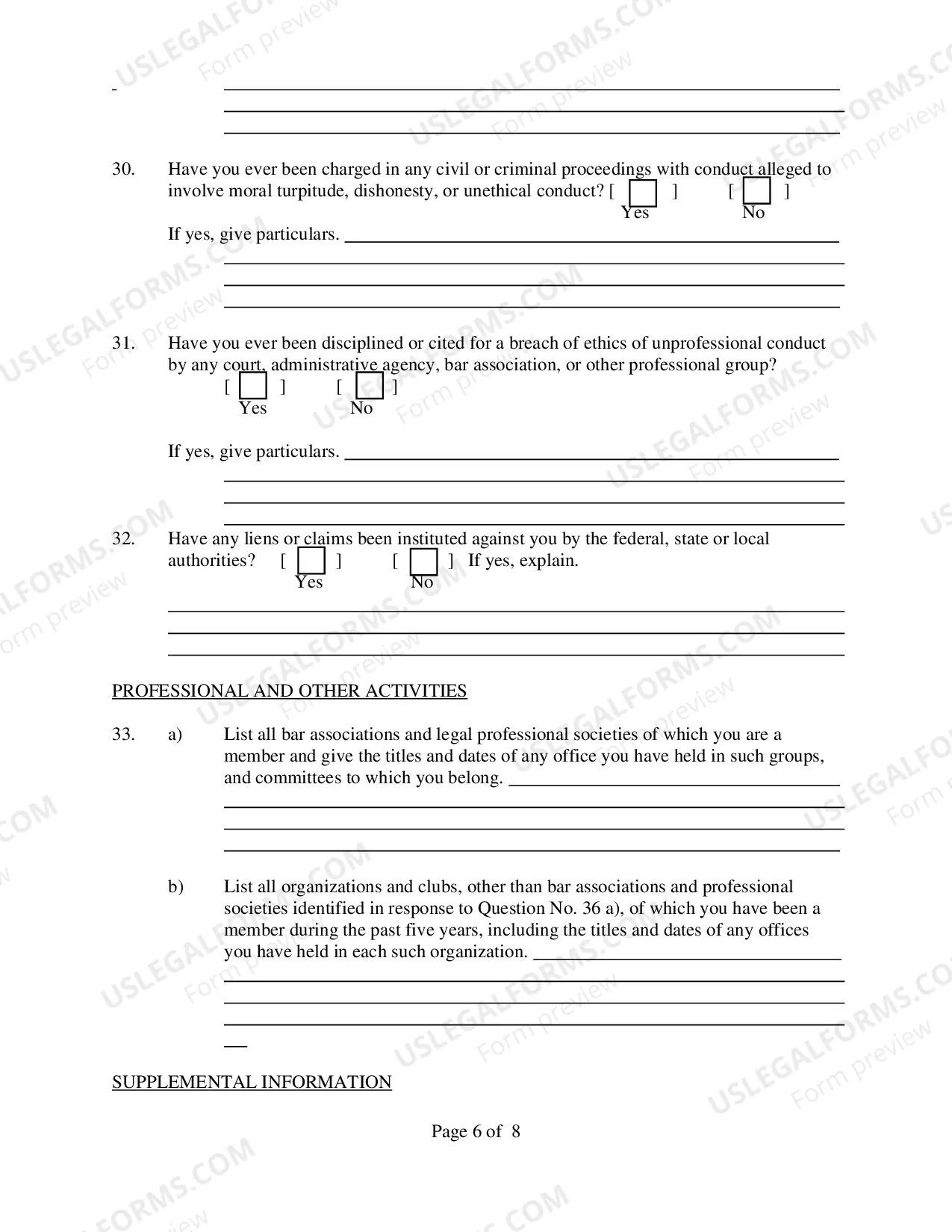 Preview Application for Appointment to the CJA Panel (PDF)