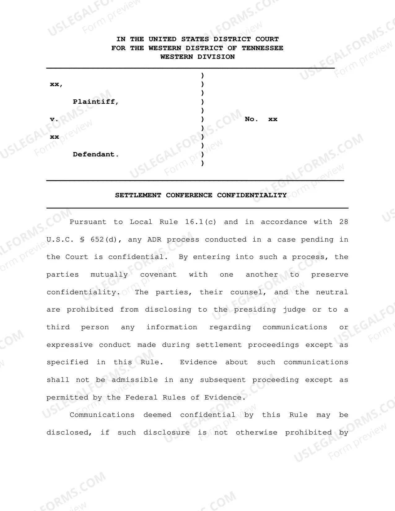 Preview Judge Phams's Instructions Concerning Settlement Conferences
