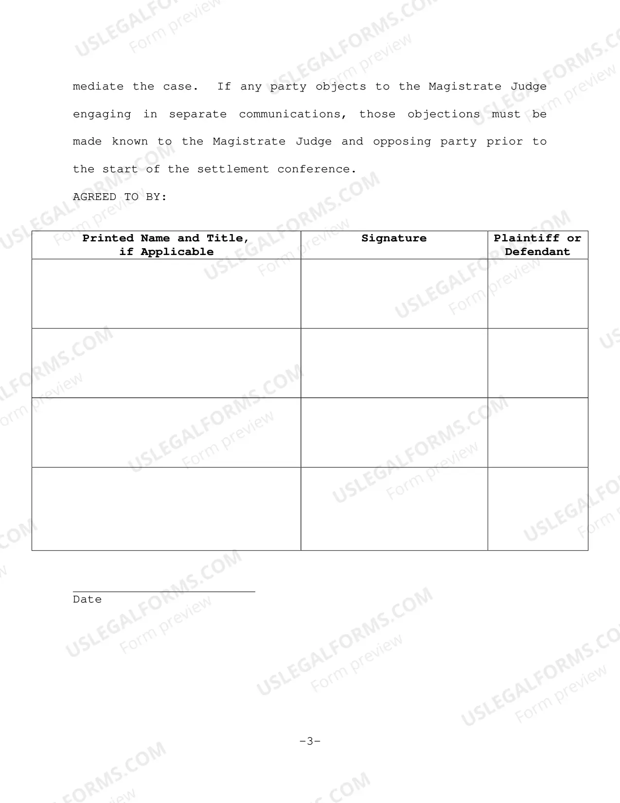 Preview Judge Phams's Instructions Concerning Settlement Conferences