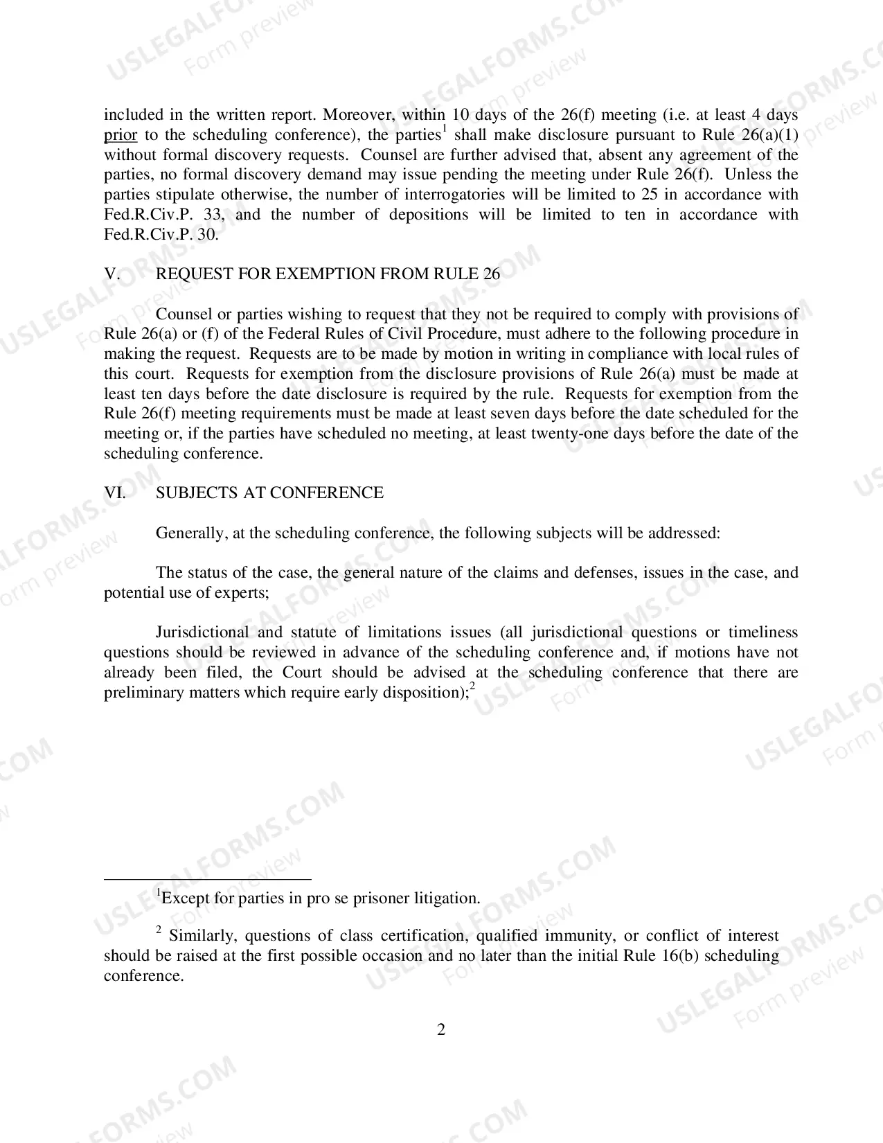 Preview Judge Claxton's Rule 16(b) Scheduling Conference Instructions