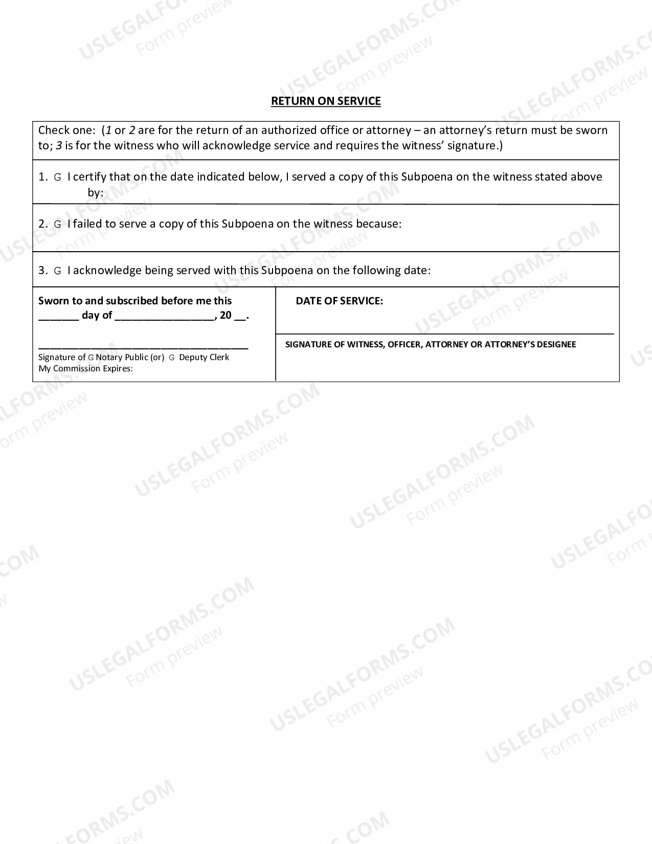 Preview Foreign Court Subpoena