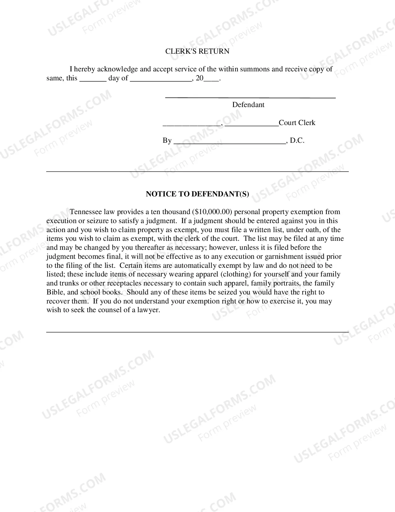 Preview Foreign Judgment Summons