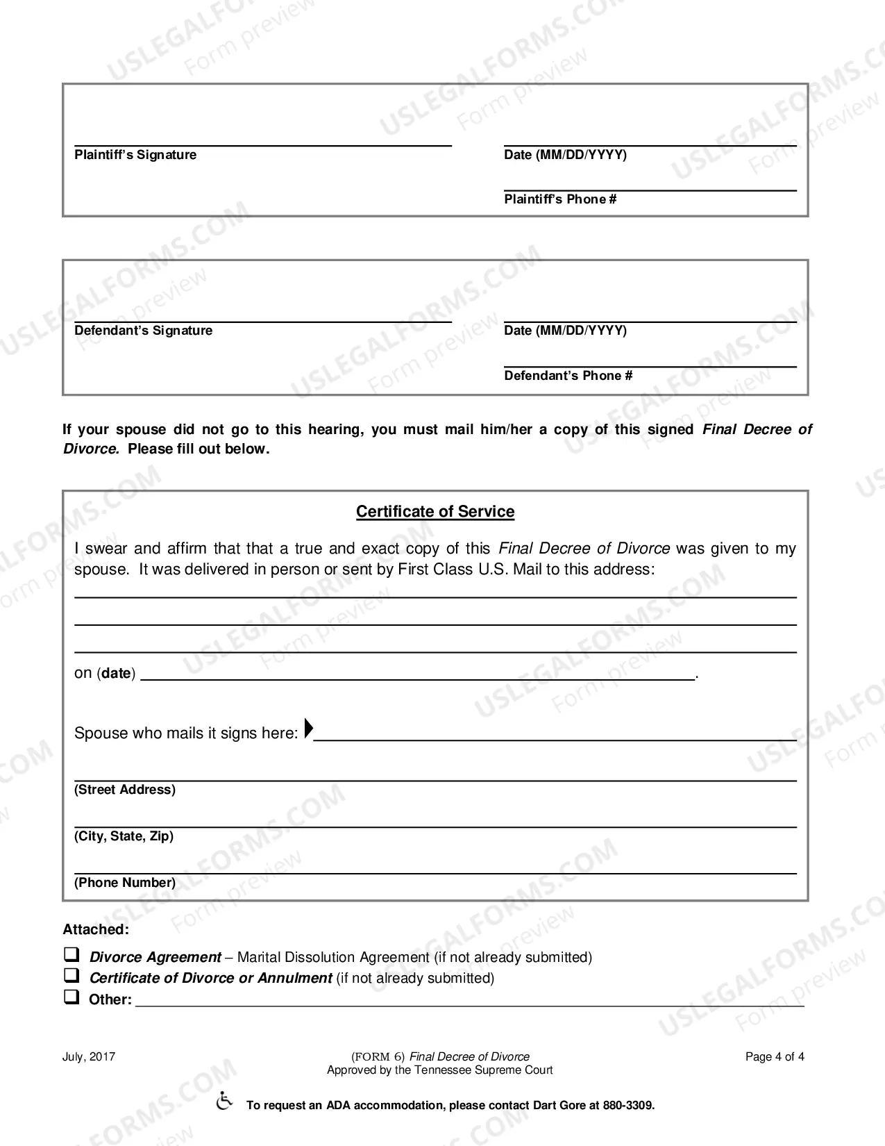 Preview Final Decree of Divorce